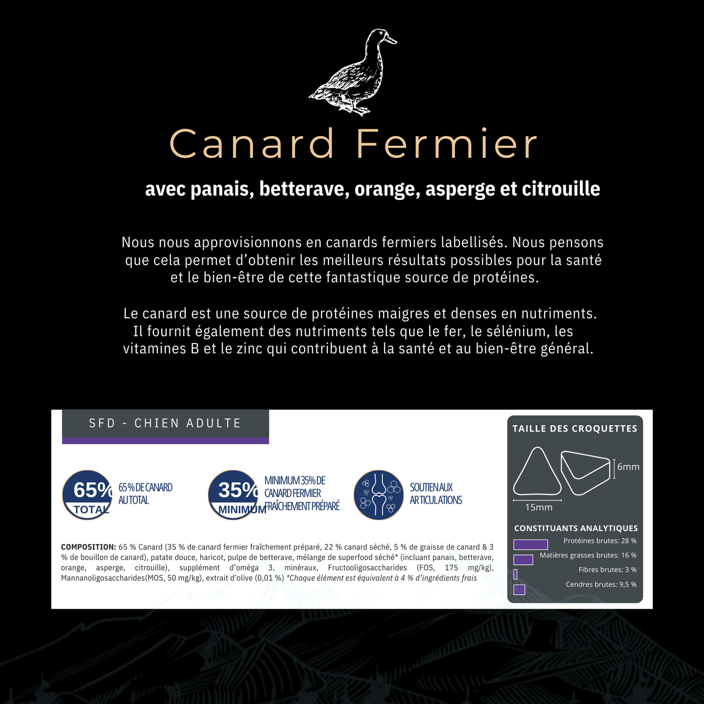 Cani'Max Super Food - Adulte - Canard fermier