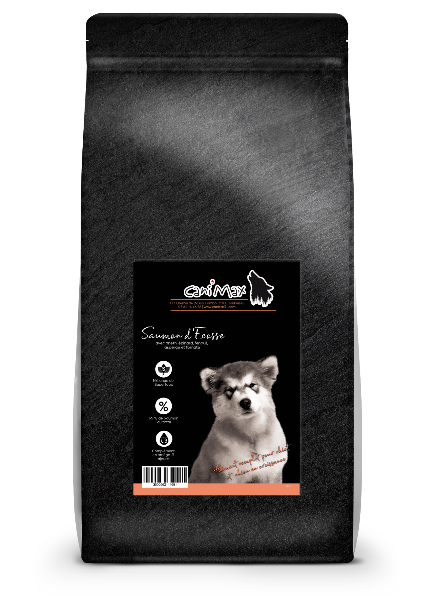 Cani'Max Super Food - Chiot - Saumon d'écosse