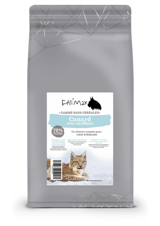Féli'Max - Sans Céréales - Stérilisé - Canard Sardines