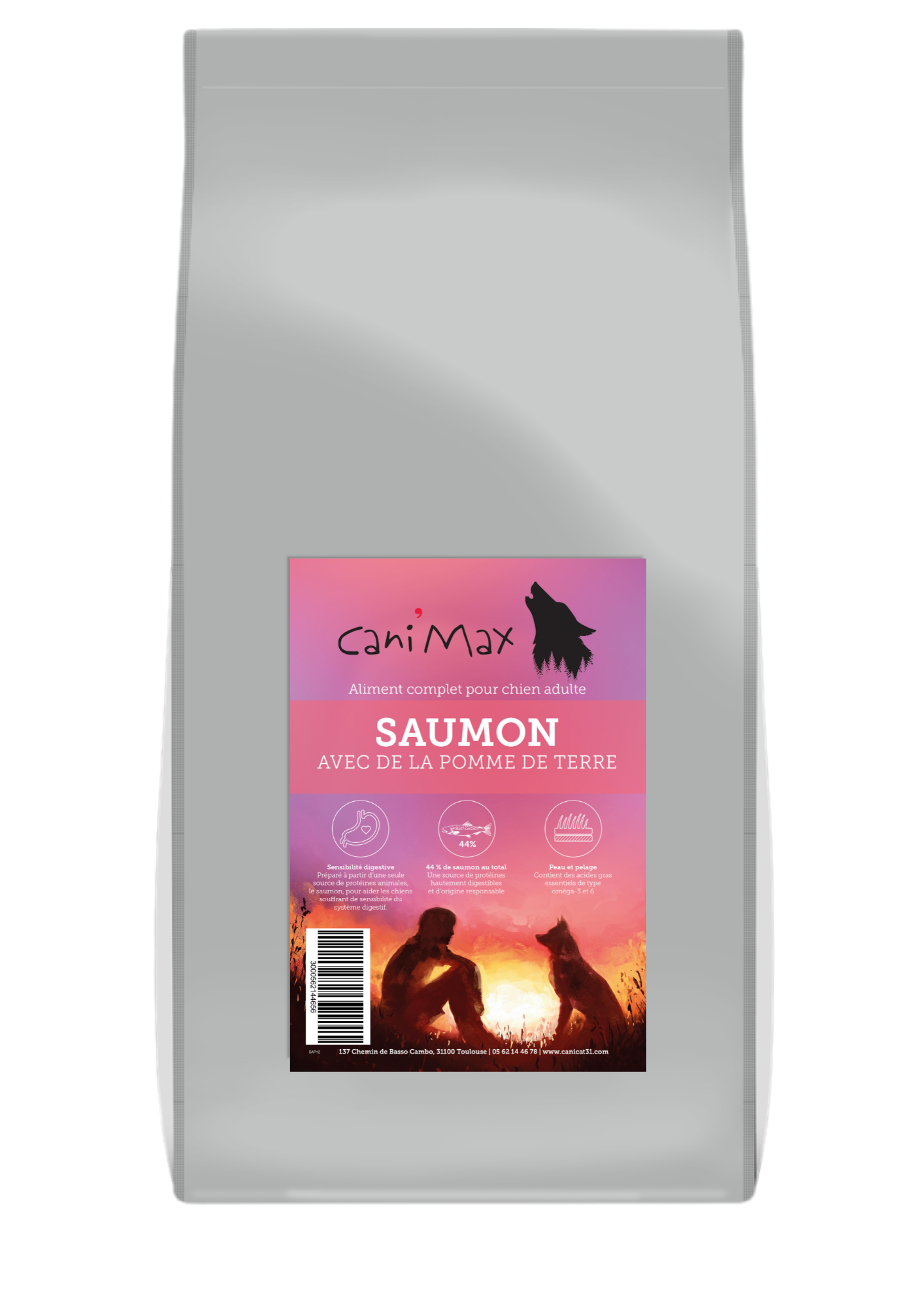Cani'Max Super Premium - Adulte - Saumon Pomme de Terre
