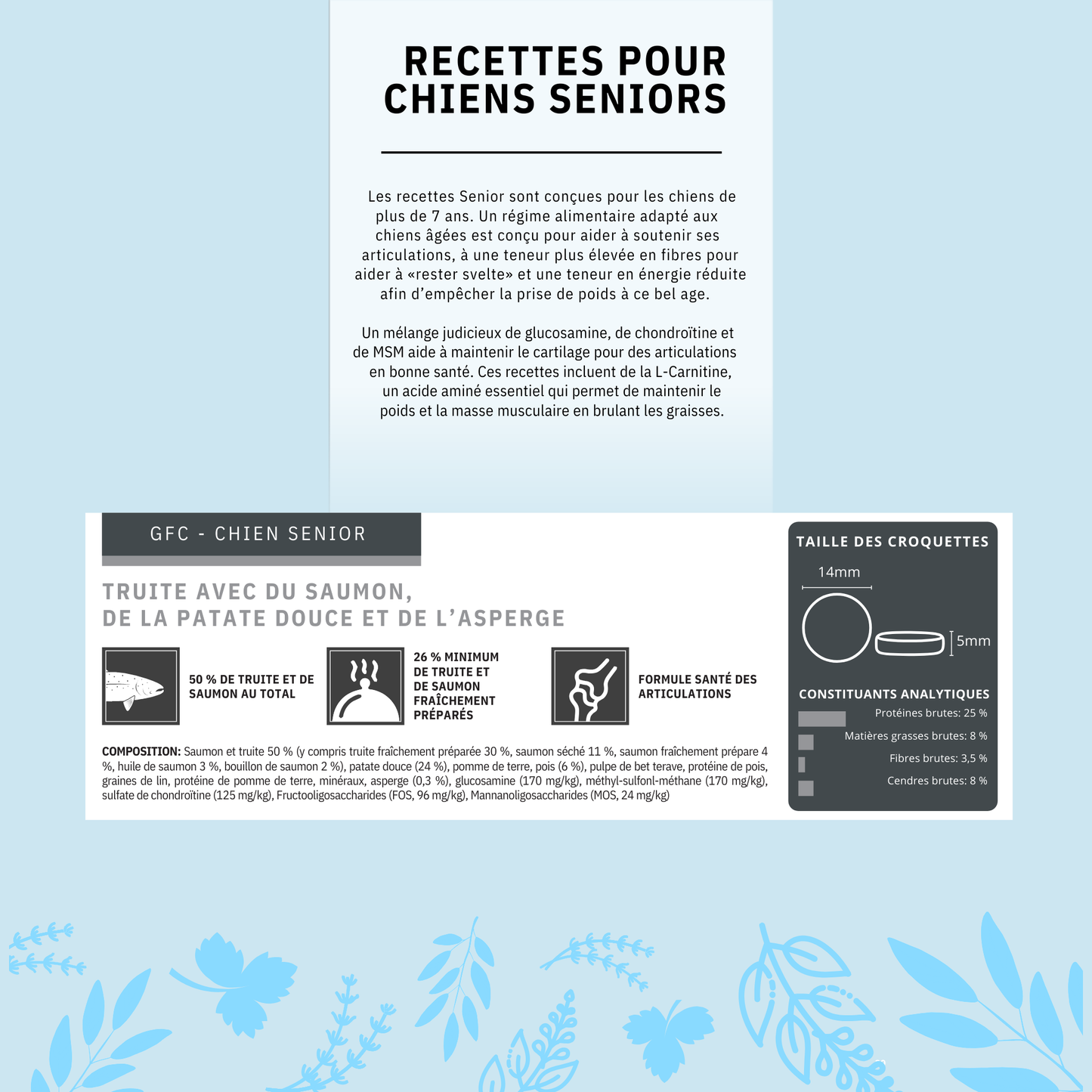 Cani'Max Sans Céréales - Chien Senior - Truite et saumon