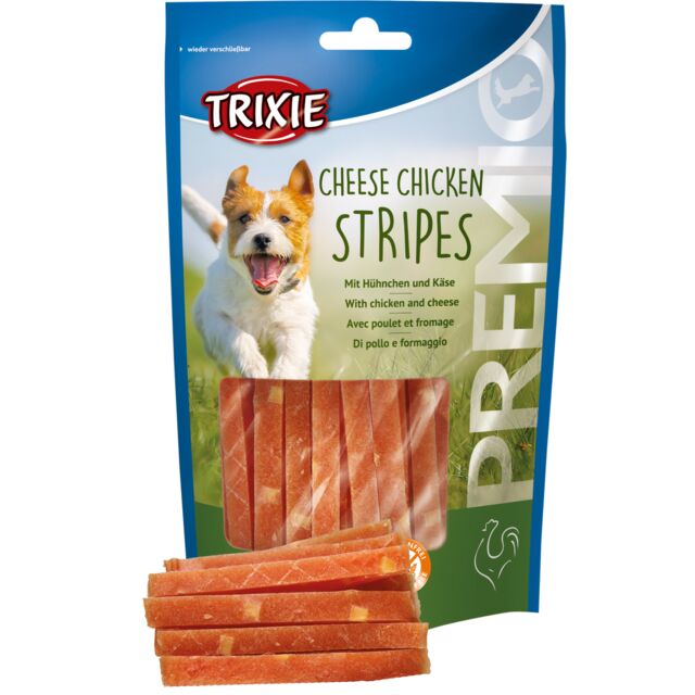 Stripes à la poitrine de poulet & au fromage