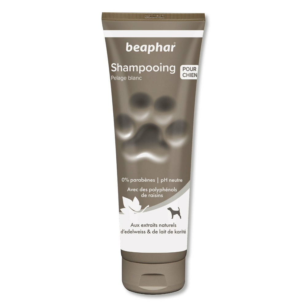 Beaphar Shampoing premium pour pelage blanc