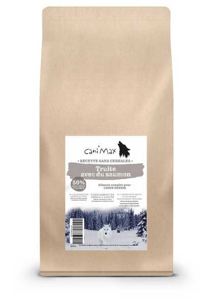 Cani'Max Sans Céréales - Chien Senior - Truite et saumon