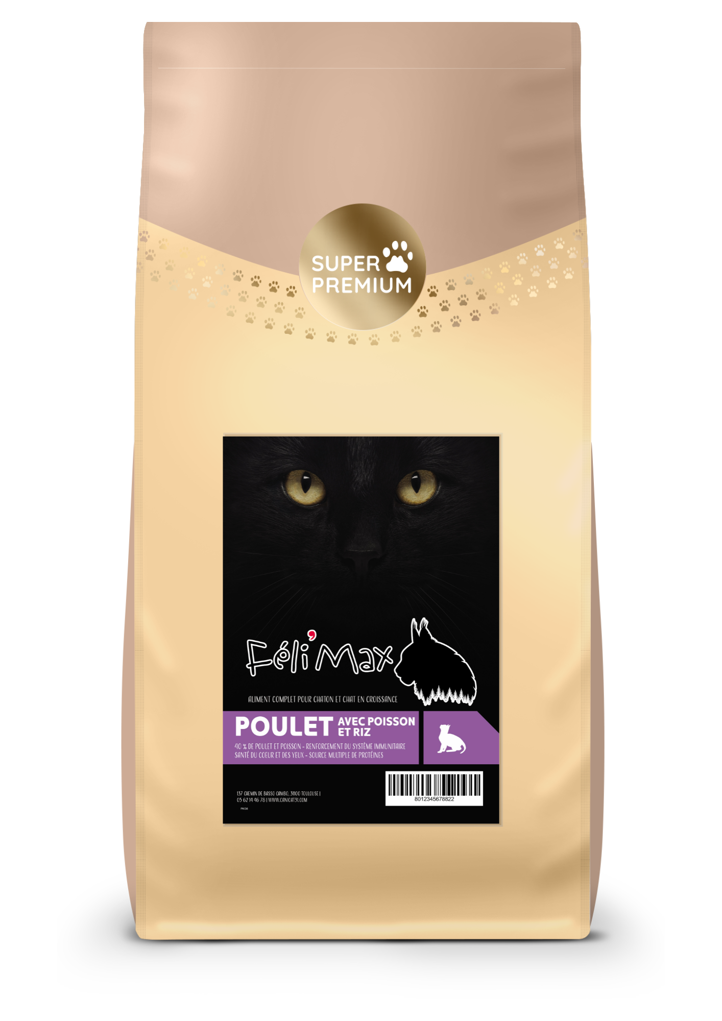 Féli'Max - Super Premium - Chaton - Poulet et Riz