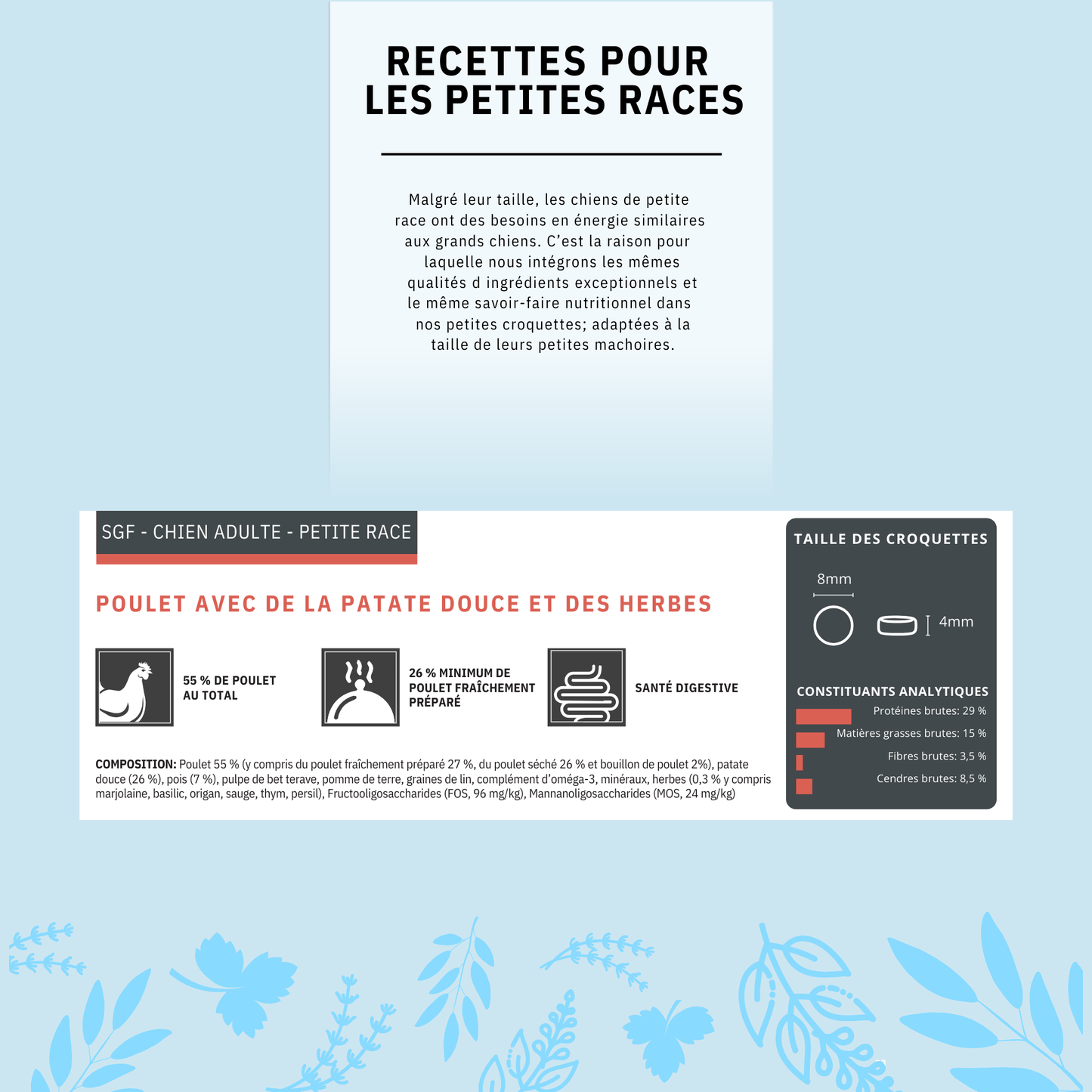 Cani'Max Sans Céréales - Chien Adulte - Petites Races - Poulet