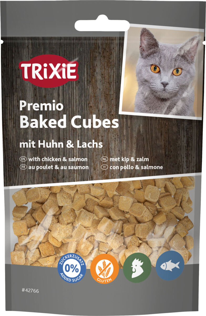 Premio Baked Cubes au poulet et au saumon 50 g