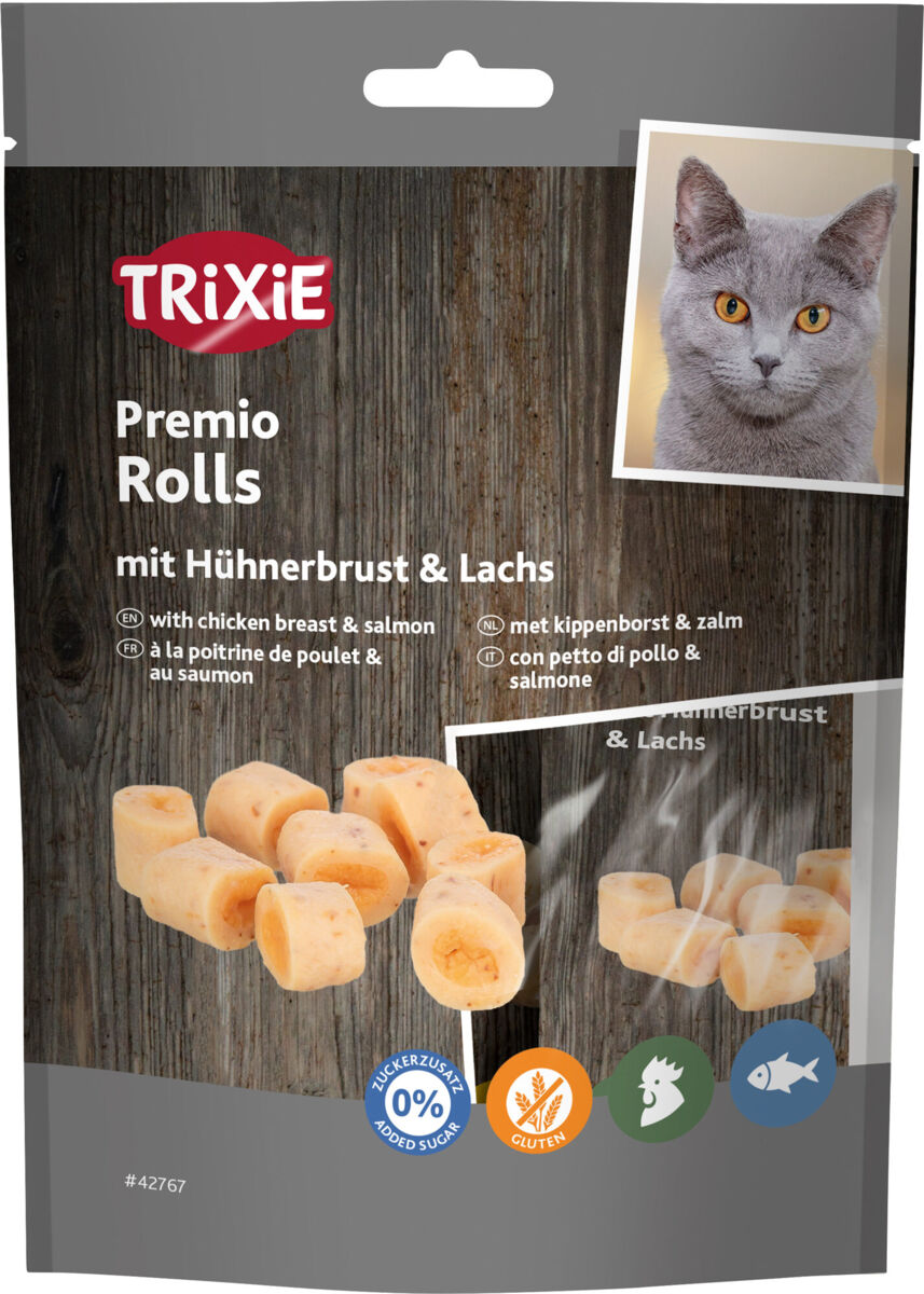 Premio Rolls à la poitrine de poulet et au saumon 5x10 g